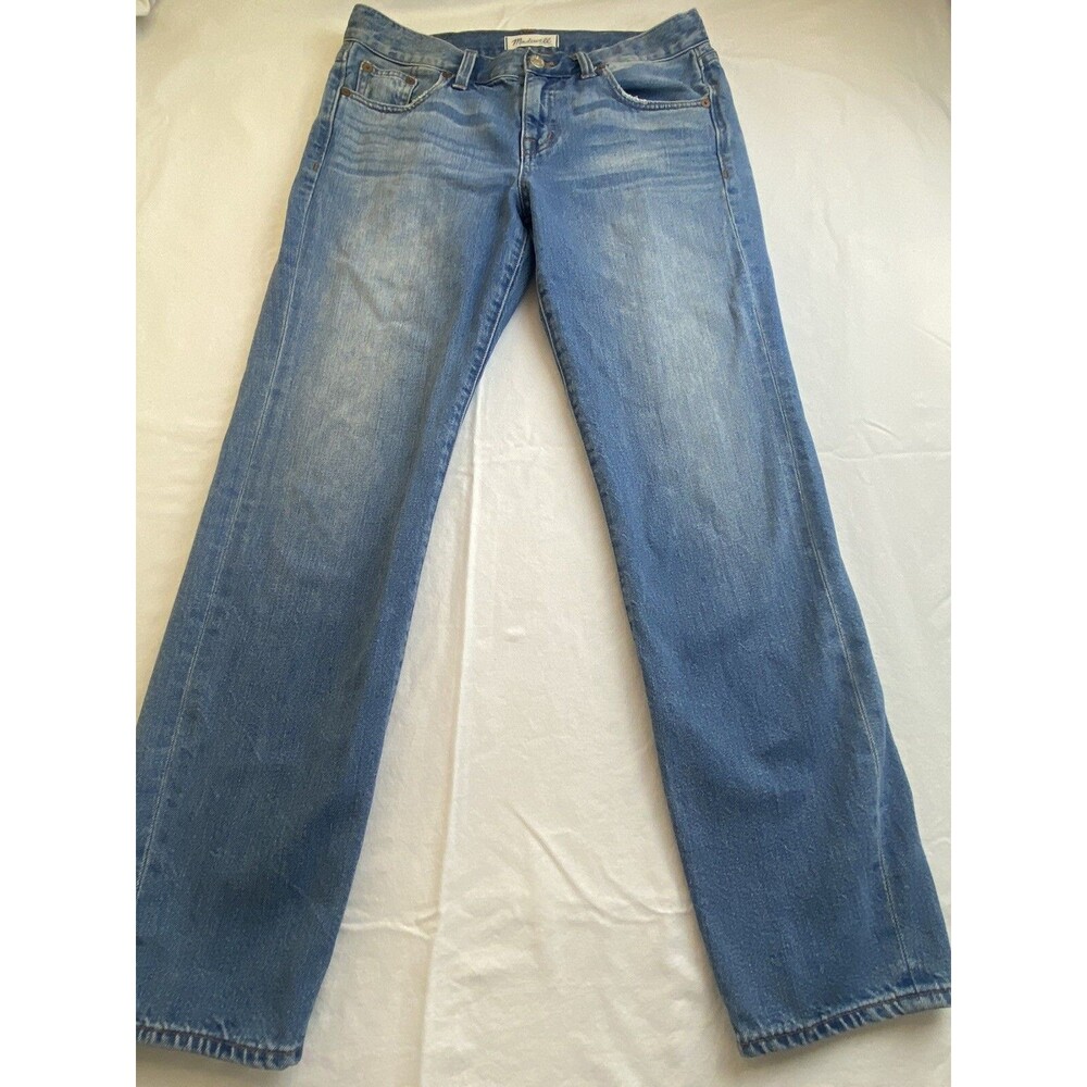 Madewell Blue jeans size 26 Mid rise Straight Light Wash denim Rn 77388 EUC